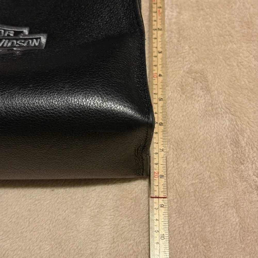 Harley-Davidson Leather Hard Sided Purse Tote Bag, Bar & Shield Logo